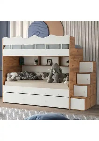 Çetin Ranza Bulut Yavrulu Ranza: Modern ve Fonksiyonel Çocuk Odası Mobilyası