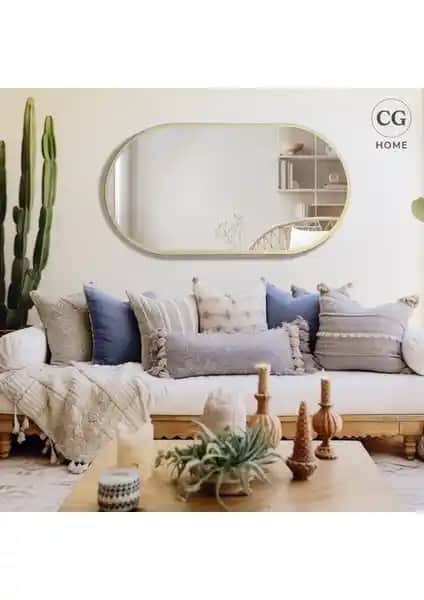 Cg Home Model Alfa Dekoratif Elips Aynası Şıklık ve Fonksiyonellik Bir Arada