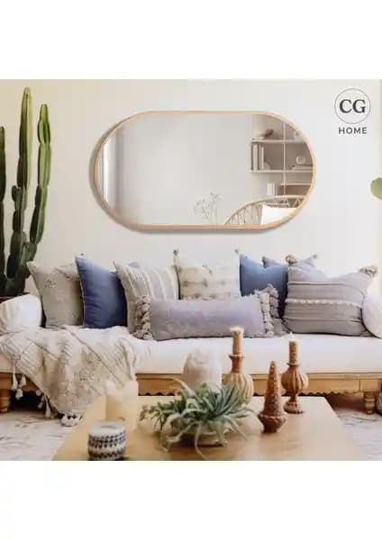 Cg Home Model Alfa Elips Şekilli Modern Duvar Aynası Şık ve Dayanıklı Tasarım