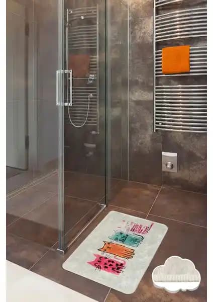 Chilai Home Baby Cats Banyo Halısı 40x60 Cm Dayanıklı ve Şık Tasarım