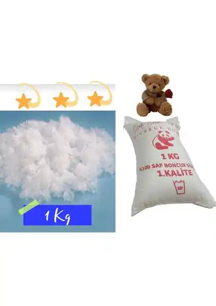 ÇİÇEKCE HOME Boncuk Silikon Elyaf 1 Kg Yüksek Kalite ve Dayanıklı Doğal Malzeme
