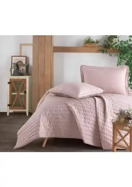 Clasy Pedra V3 Pudra Çift Kişilik Yatak Örtüsü Estetik ve Dayanıklı Tasarım