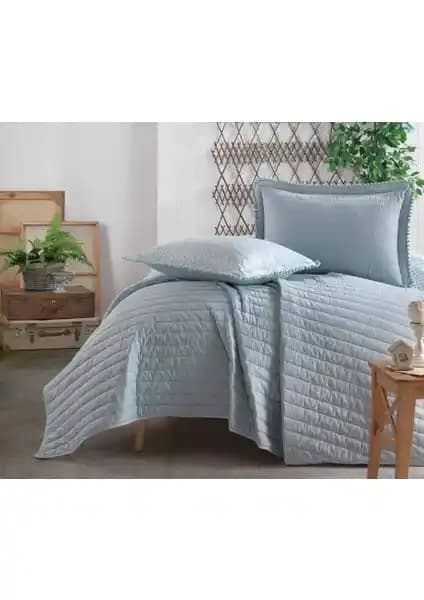 Clasy Pedra V4 Turkuaz Çift Kişilik Yatak Örtüsü Konfor ve Estetik Buluşması