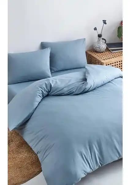 Colorpool Softly Açık Indigo Nevresim Takımı: Modern ve Dayanıklı Yatak Odası Çözümü