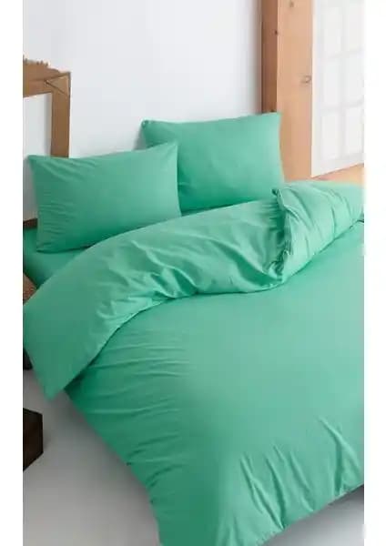 Colorpool Visual Path Mint Nevresim Takımı: Dayanıklı ve Şık Pamuklu Yatak Seti