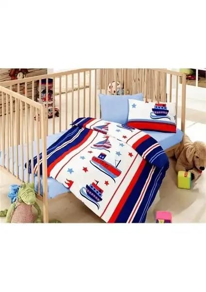 Cotton Box Denizci Temalı Bebek Nevresim Takımı Yüksek Kaliteli ve Şık Tasarım