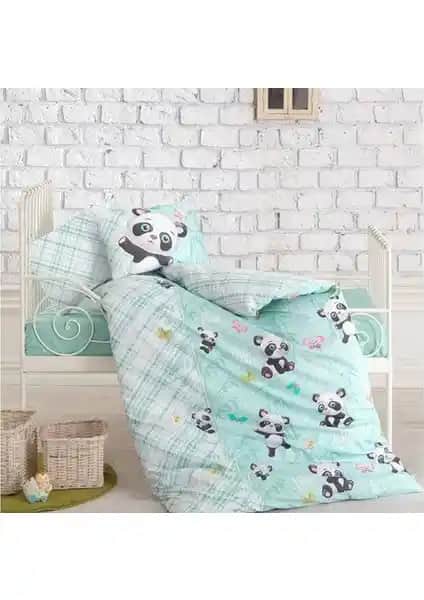 Cotton Box Panda Mint Bebek Nevresim Takımı: Sağlıklı ve Estetik Çocuk Uyku Seti