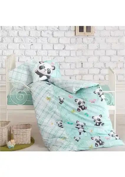 Cotton Box Panda Mint Bebek Nevresim Takımı: Sağlıklı ve Estetik Çocuk Uyku Seti