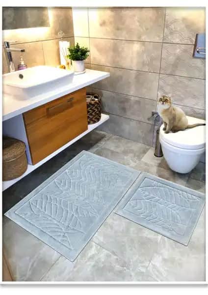 Cotton Crafty %100 Pamuk Dokuma Banyo Paspas Seti: Doğal ve Sürdürülebilir Tasarım