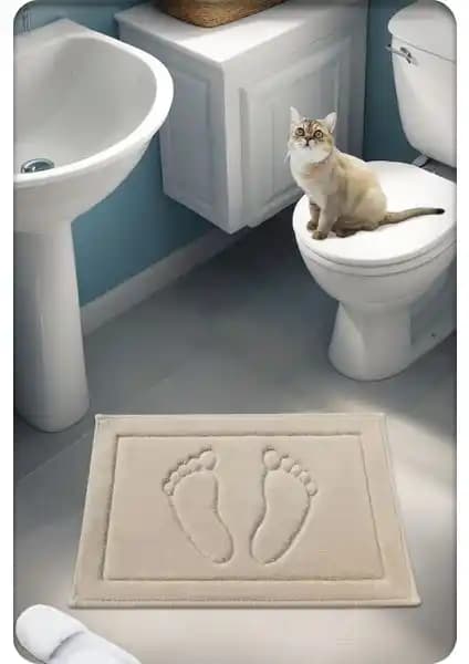 Cotton Crafty %100 Pamuk Dokuma Banyo Paspası: Doğal ve Sürdürülebilir Dekoratif Çözüm