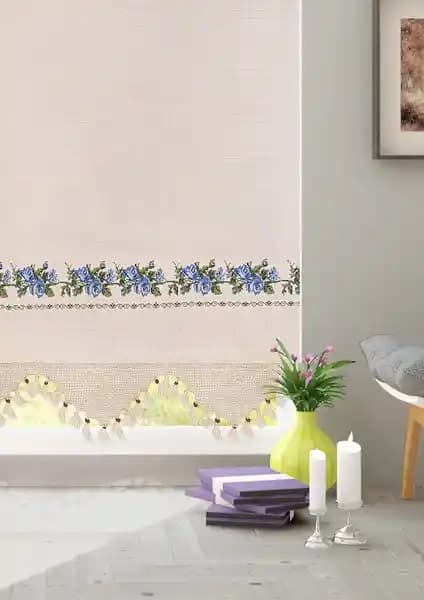 Cotton Studio'nun Mavi Kanaviçeli Buldan İşli Otantik Perdeleri Ev Dekorasyonuna Şıklık Katıyor