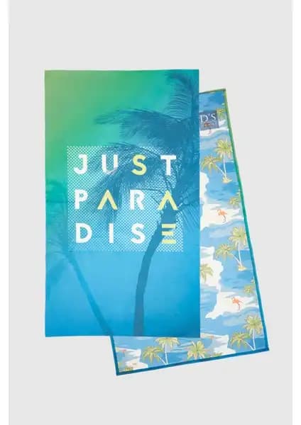 D'S Damat Su Yeşili Mikrofiber Plaj Havlusu: Şıklık ve Konforun Bir Arada Sunumu