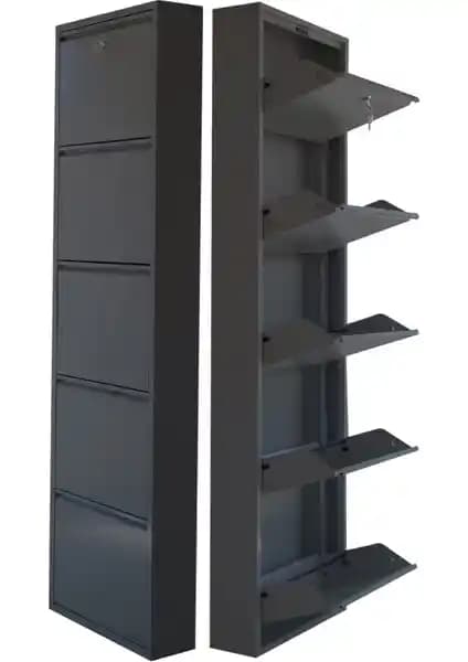 Dayanıklı ve Şık Metal Ayakkabılık 5'li Modelleriyle Mekanlarınızı Düzenler