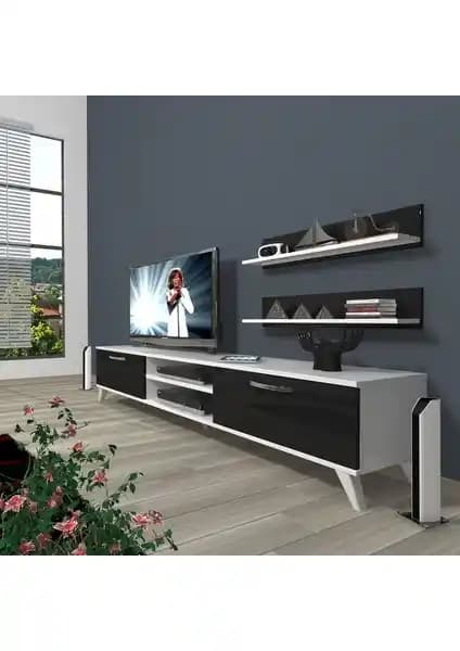 Decoraktiv Eko 4 MDF Dvd Retro TV Ünitesi Şık ve Fonksiyonel Tasarım Özellikleri