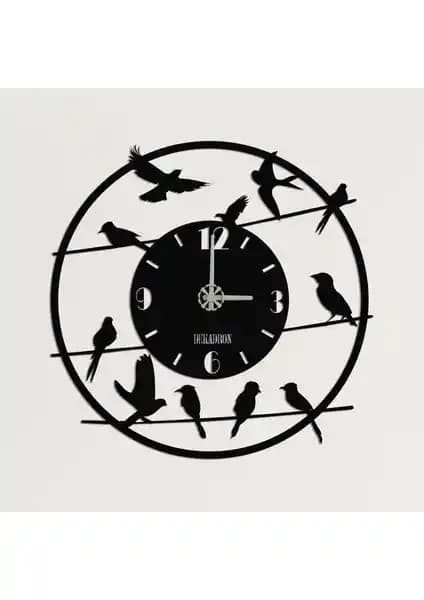 Dekadron Kuş Sürüsü Metal Duvar Saati: Modern Tasarım ve Dayanıklılık Bir Arada