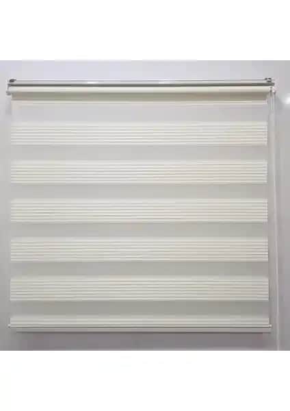 Dekoronyedi Geniş Piliseli Krem Renk Zebra Perde: Modern ve Dayanıklı Tasarım Özellikleri