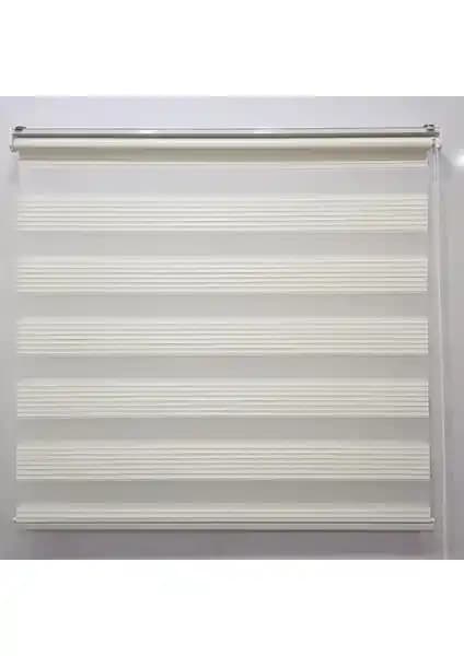 Dekoronyedi Geniş Piliseli Krem Renk Zebra Perde: Modern ve Dayanıklı Tasarım Özellikleri