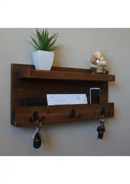 Dekorumbu Posta Rafı: Estetik ve Dayanıklı Ahşap Duvar Rafı Tasarımı