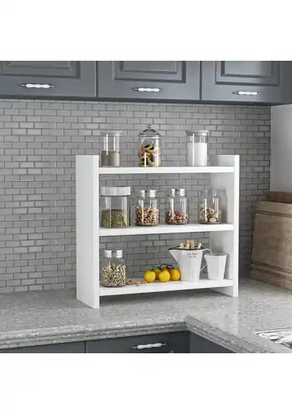 Demonte Dekor Carmen Mutfak Tezgah Rafı: Modern Tasarım ve Kolay Kurulum Avantajları