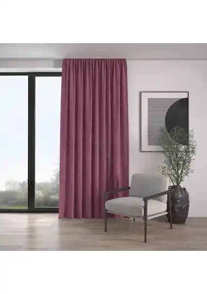 Demor Home Kadife Dokulu Ekstrafor Büzgülü Lavanta Pembesi Fon Perde İnceleme ve Dekorasyon Tavsiyeleri