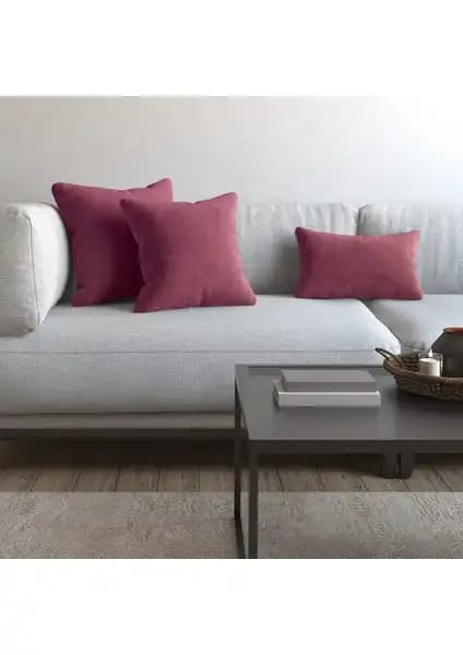 Demor Home Soft Series Lavanta Pembesi Kırlent ve Yastık Kılıfı Estetik ve Dayanıklı Tasarım