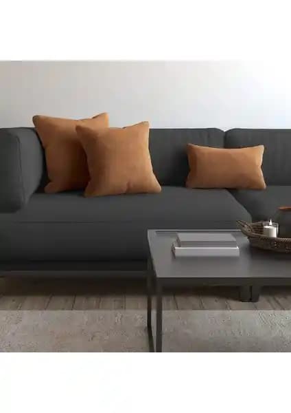 Demor Home Soft Serisi Kaju Renkli Kırlent ve Yastık Kılıfı Ev Dekorasyonu İçin Şık ve Dayanıklı