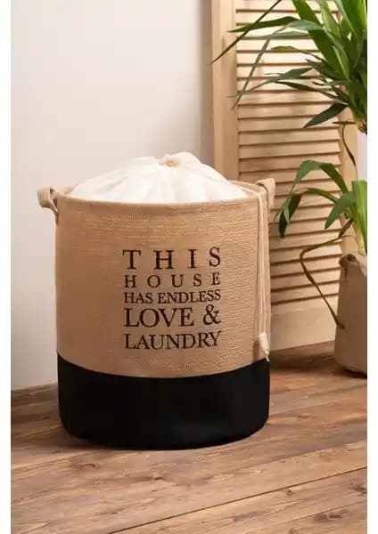 Doğa Dostu Jüt Su Geçirmez Katlanabilir Kirli Çamaşır Sepeti Üretici Güvencesiyle