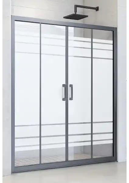 Durul Duşakabin Ön Cephe Siyah Profil Modern ve Dayanıklı Tasarım Özellikleri