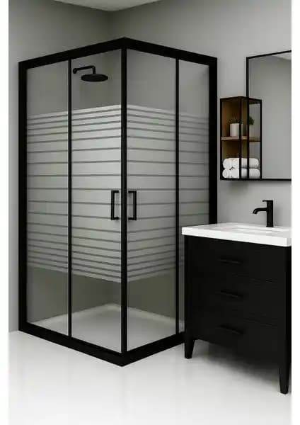 Durul Kare Siyah Profil Duşakabin Modern ve Dayanıklı Tasarımıyla Banyonuzu Yeniler