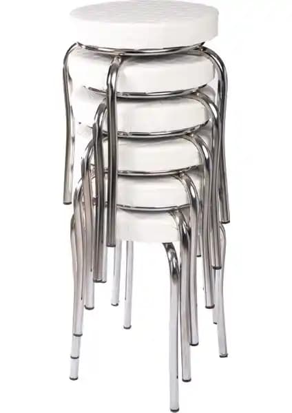 Ekip Metal Tabure Mutfak Sandalyesi Modern ve Dayanıklı Endüstriyel Tasarım