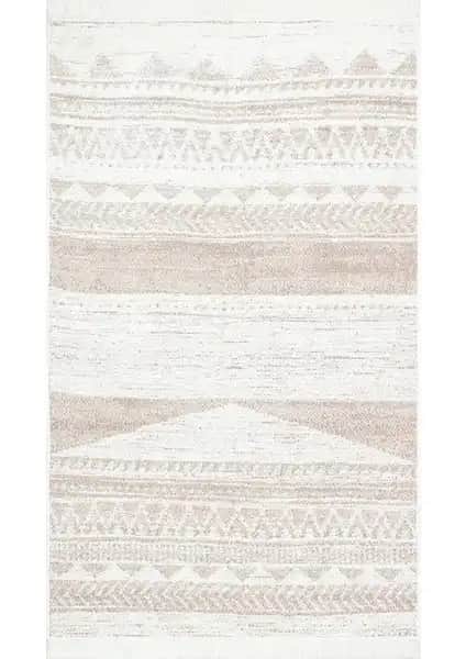 Eko Halı Arya Ar 06 Geri Dönüşümlü Pamuk ve Etnik Desen Kilim 80x150 cm