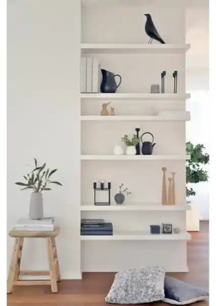 Ekta Mobilya 60x20 cm Uçan Raflar Modern ve İşlevsel Ev Dekorasyon Ürünü