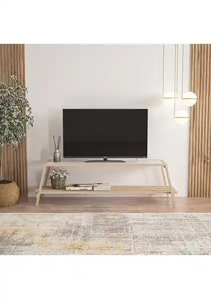Elegant Raflı TV Ünitesi: Modern Tasarım ve Kullanım Kolaylığıyla Şıklık Sunar