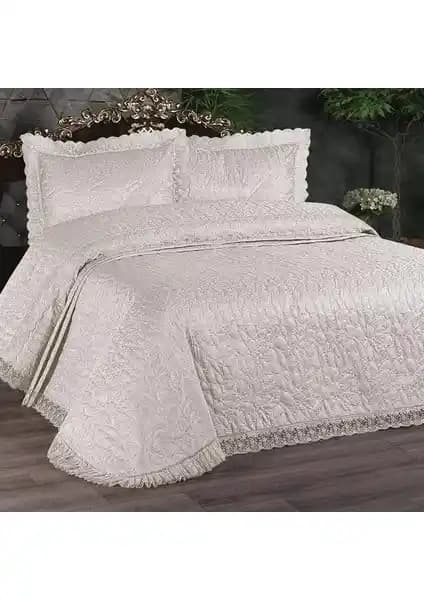 Elif Güpürlü Çift Kişilik Yatak Örtüsü Takımı Kaliteli ve Şık Tasarım