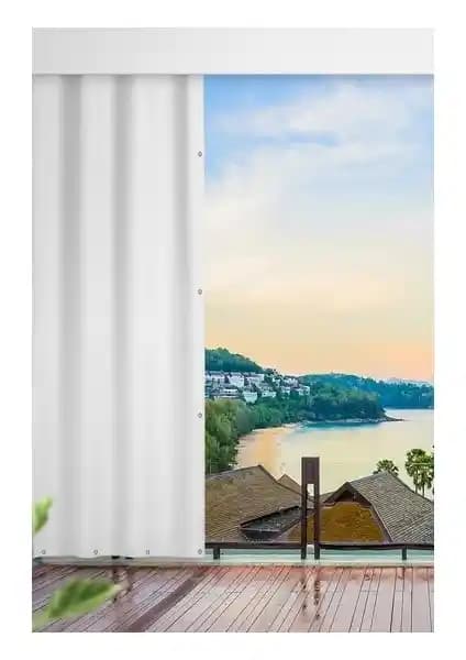 Elisa Home Elisya Balkon Perde Seti Şık ve Dayanıklı Dış Mekan Koruma Çözümü