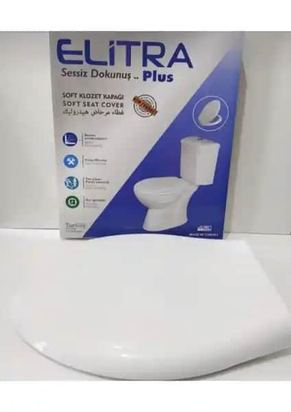 Elitra Plus Amortisörlü Yavaş Kapanan Klozet Kapağı Modern ve Dayanıklı Tasarım