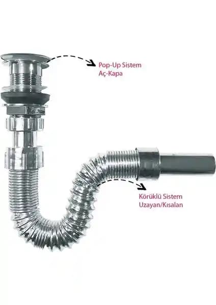 Emin Aksesuar Pop-Up Körüklü Lavabo Gider Sifonunun Özellikleri ve Kullanıcı Yorumları