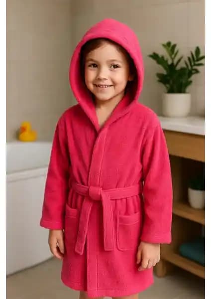 Ender Home CottonVerse Çocuk ve Gençler İçin Pamuklu Kapşonlu Bornoz Modelleri