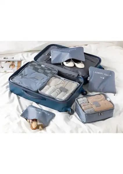 English Home Blare 6'lı Organizer Seti Gri ile Ev ve Seyahat Düzeninizi Kolaylaştırın