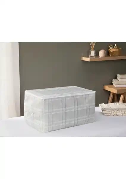 English Home Plaid Lines Polyester Hurç: Şık ve Dayanıklı Saklama Çözümü