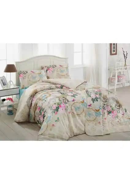 Enlora Home Çift Kişilik Nevresim Takımı Angel Bej Konfor ve Estetik Birlikteliği