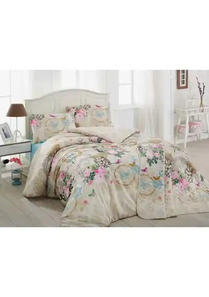 Enlora Home Çift Kişilik Nevresim Takımı Angel Bej Konfor ve Estetik Birlikteliği