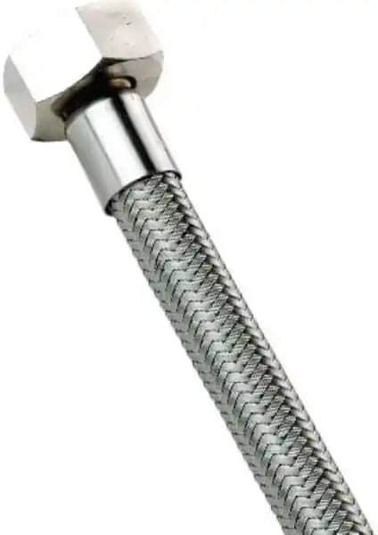 Ennalbur 3/8X3/8 Flex Paslanmaz Hortum 50 cm Endüstriyel ve Su Tesisatı Kullanımı İçin