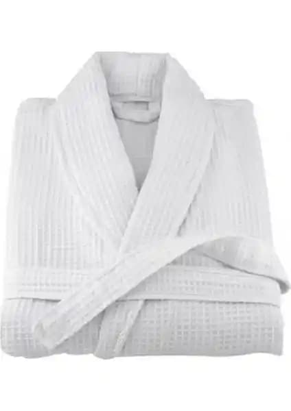 Ephemeris Pamuk Waffle Pike Otel Bornozu Beyaz: Yüksek Konfor ve Şıklık Sunan Doğal Pamuk Bornoz