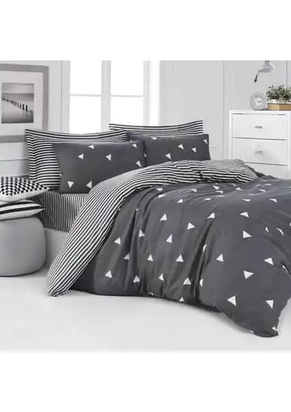 Eponj Home Çift Kişilik Gri Nevresim Takımı Estetik ve Fonksiyonel Tasarım