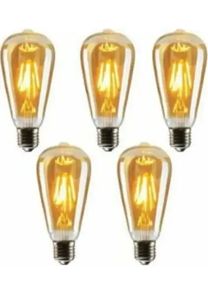 Era ST64 Flamanlı 6W Rustik LED Ampul: Estetik ve Enerji Tasarruflu Aydınlatma Çözümü