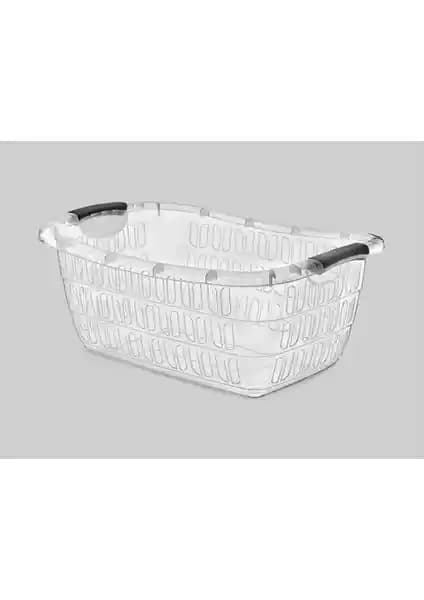 Erkoç E-291 Köşeli Şeffaf Çamaşır Sepeti Modern ve Pratik Tasarım Özellikleri