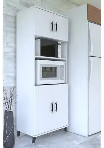 ESMOPA MOBİLYA Çok Amaçlı Dolap Fırın ve Mikrodalga Kabini Modern Tasarım