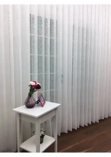 Esse Home Özel Örme Dokulu Tül Perde Modern ve Şık İç Mekan Dekorasyonu İçin