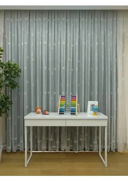 Esse Home Yelkenli Çapa Desenli Çocuk Odası Tül Perde - Modern ve Dayanıklı Tasarım